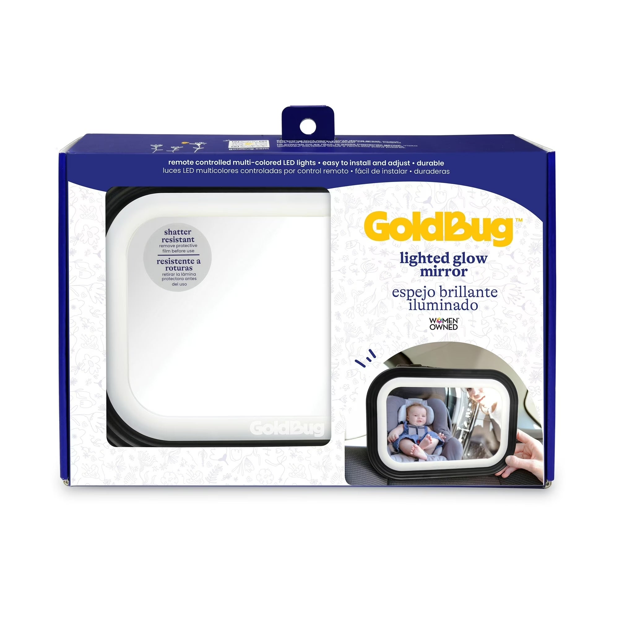 GoldBug Lighted Glow Mirror