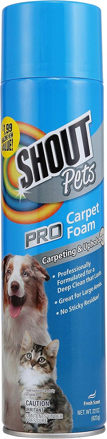SHOUT FOR PETS Carpet Cleaning Foam